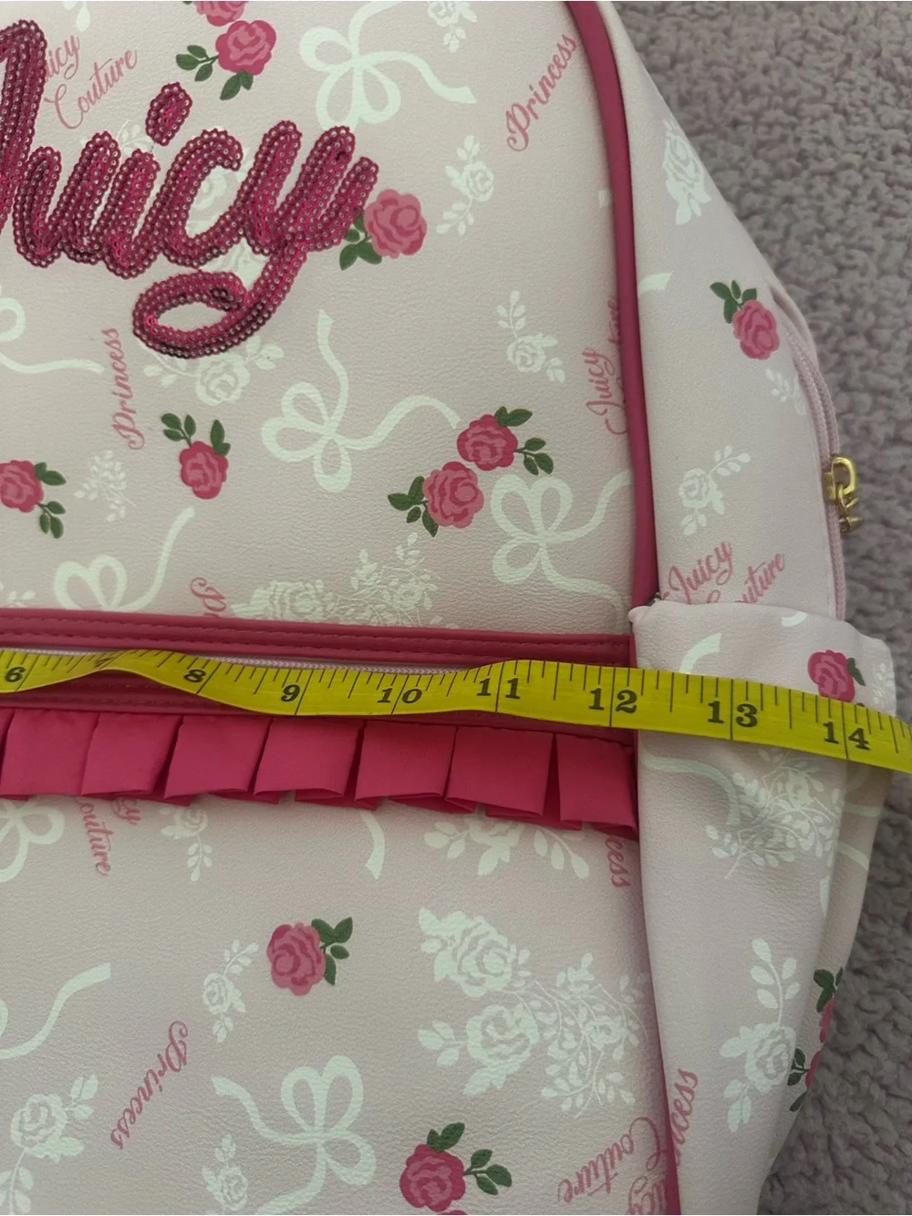 Juicy Couture Pink Floral Backpack